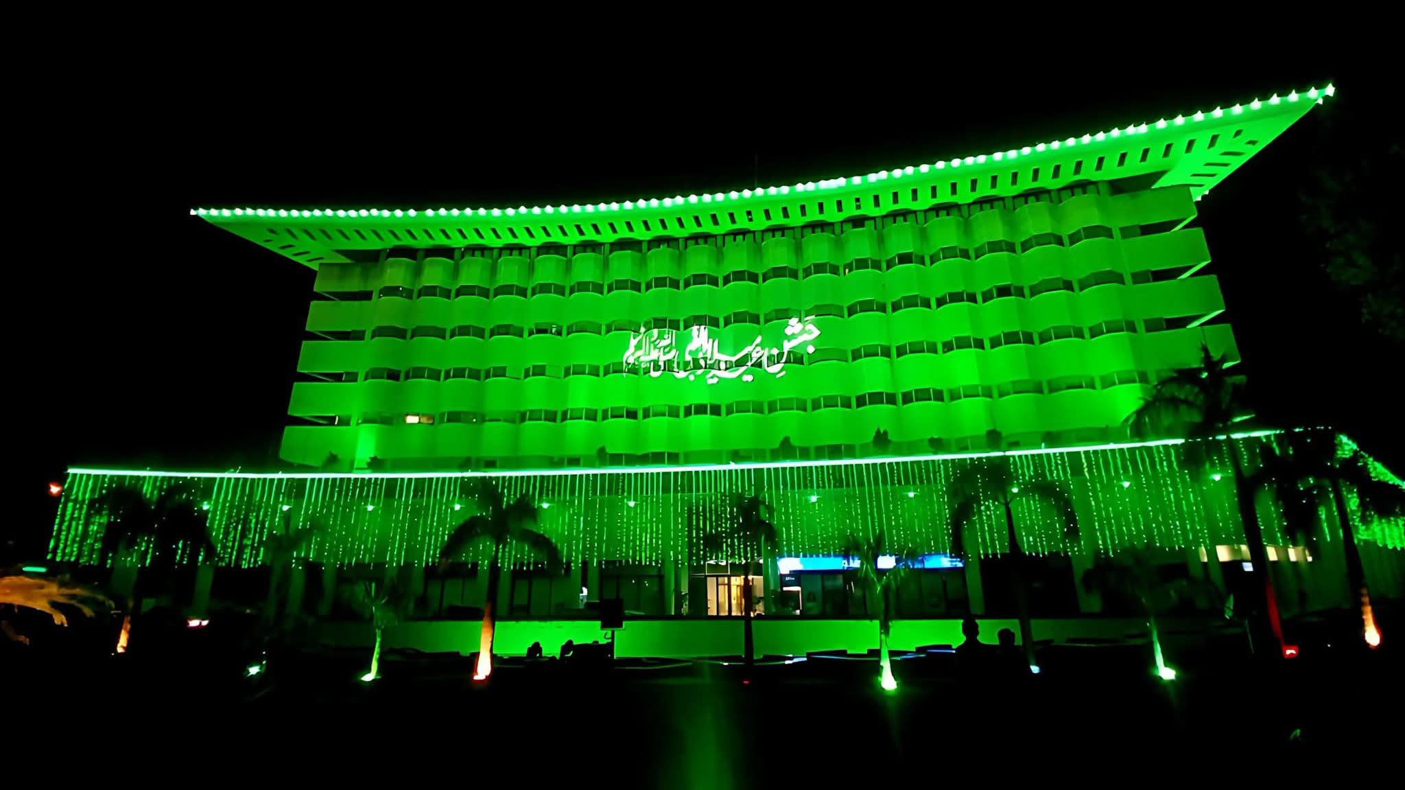 WAPDA House Lahore on the eve of 12th Rabi-ul-Awwal